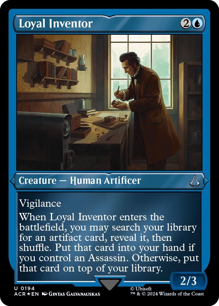 Loyal Inventor (Foil Etched) [Assassin's Creed] | PLUS EV GAMES 