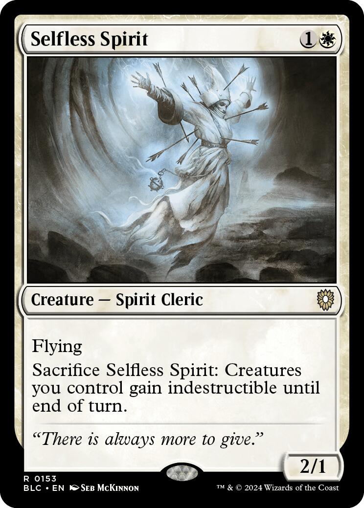 Selfless Spirit [Bloomburrow Commander] | PLUS EV GAMES 