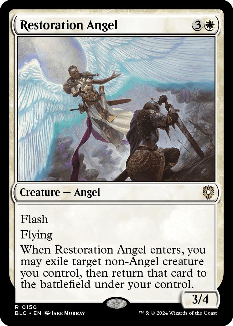 Restoration Angel [Bloomburrow Commander] | PLUS EV GAMES 