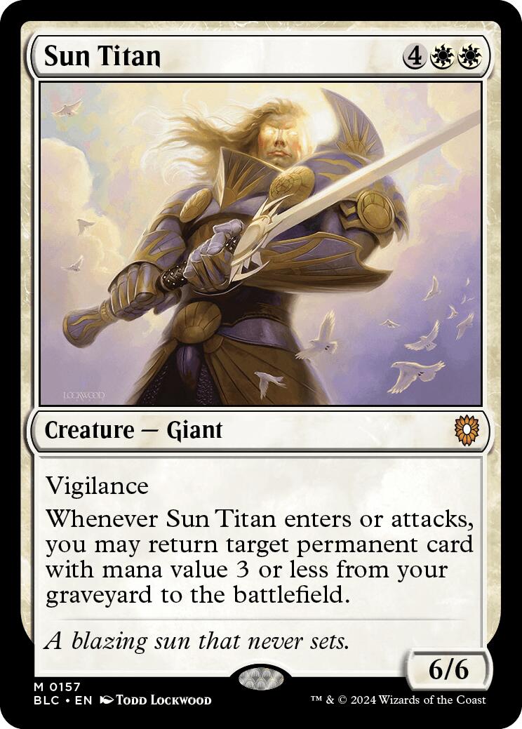 Sun Titan [Bloomburrow Commander] | PLUS EV GAMES 