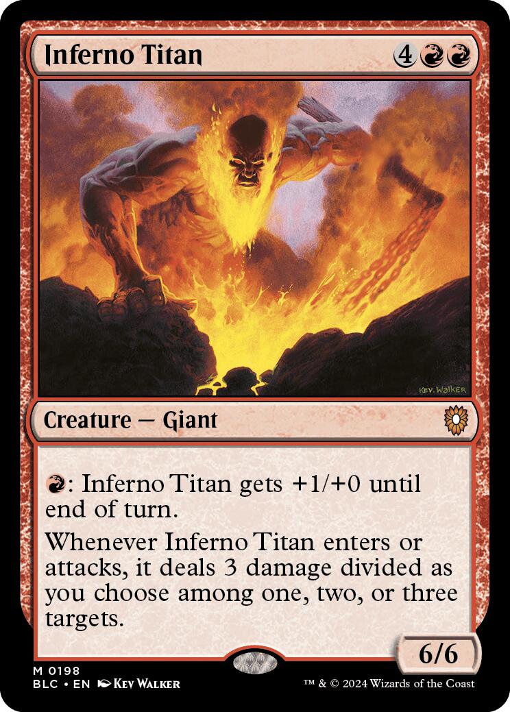 Inferno Titan [Bloomburrow Commander] | PLUS EV GAMES 