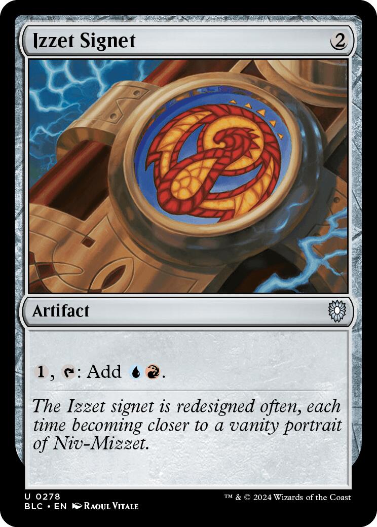 Izzet Signet [Bloomburrow Commander] | PLUS EV GAMES 