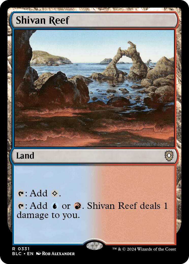 Shivan Reef [Bloomburrow Commander] | PLUS EV GAMES 