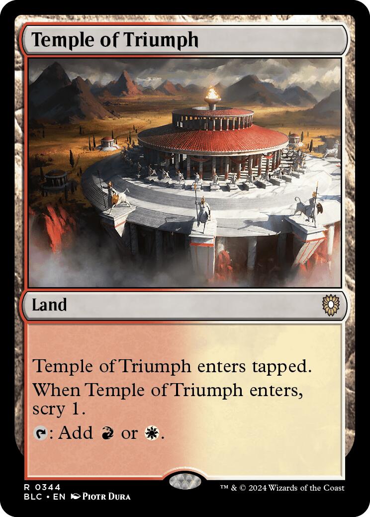 Temple of Triumph [Bloomburrow Commander] | PLUS EV GAMES 