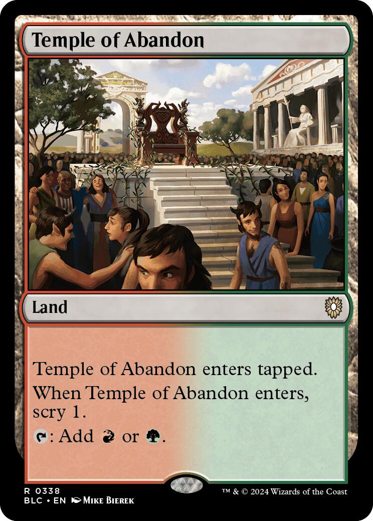 Temple of Abandon [Bloomburrow Commander] | PLUS EV GAMES 