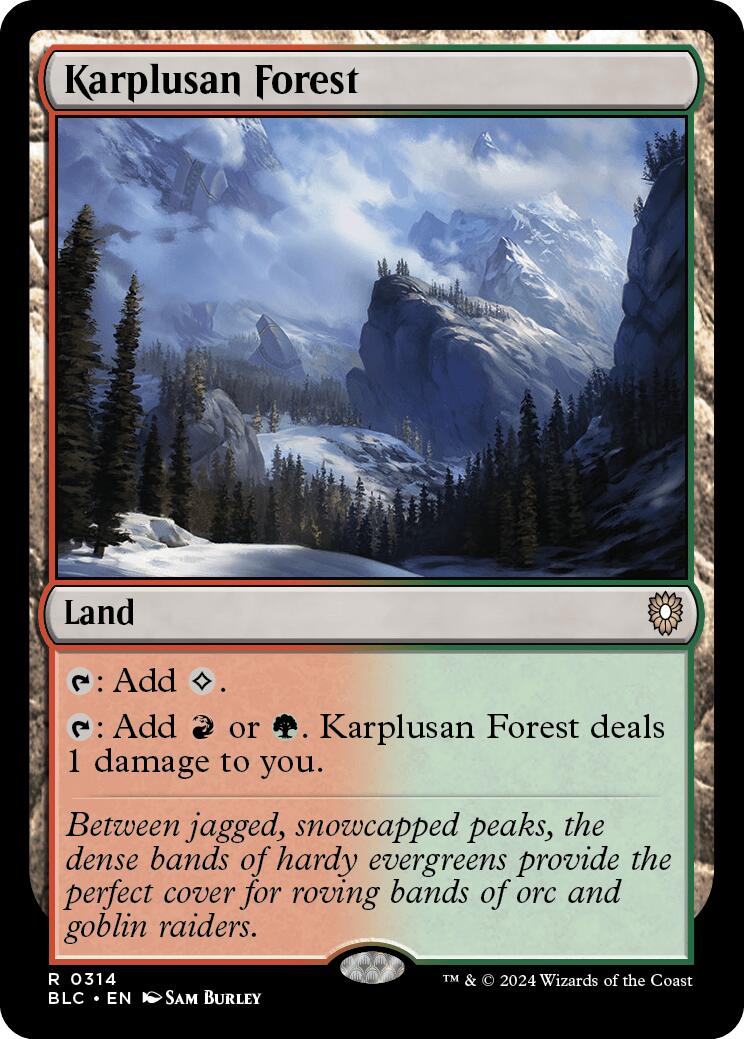 Karplusan Forest [Bloomburrow Commander] | PLUS EV GAMES 