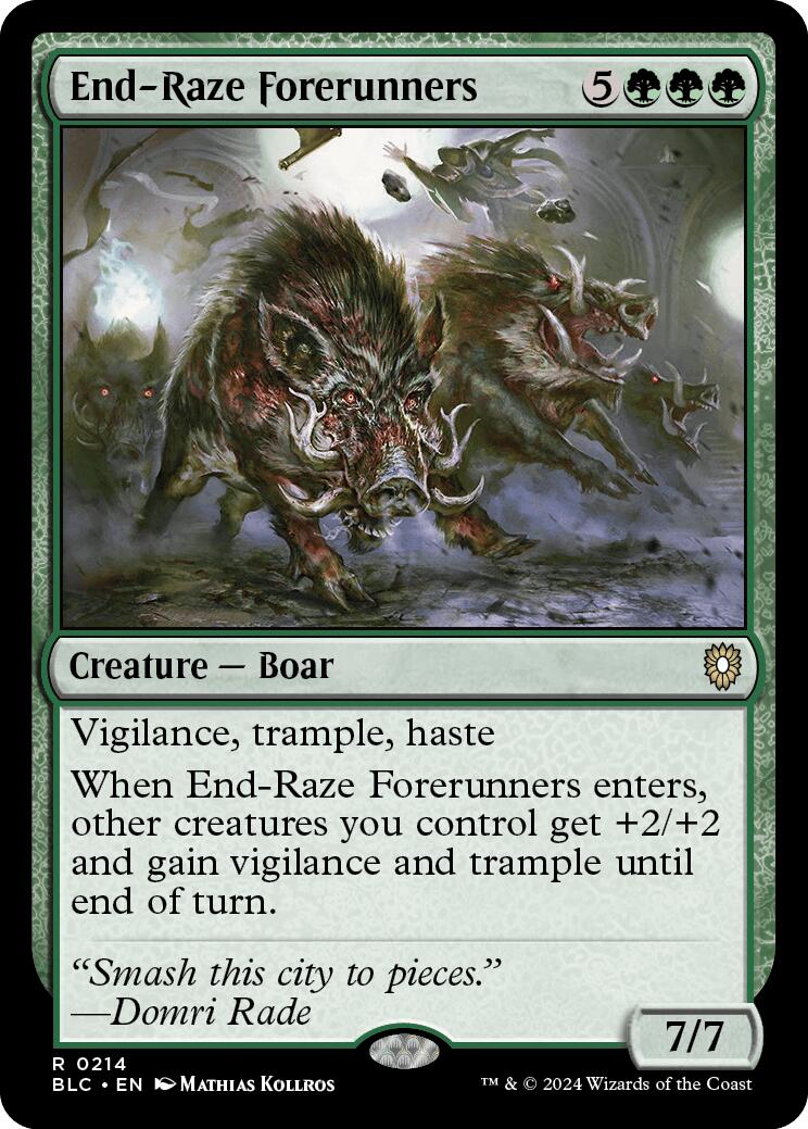 End-Raze Forerunners [Bloomburrow Commander] | PLUS EV GAMES 