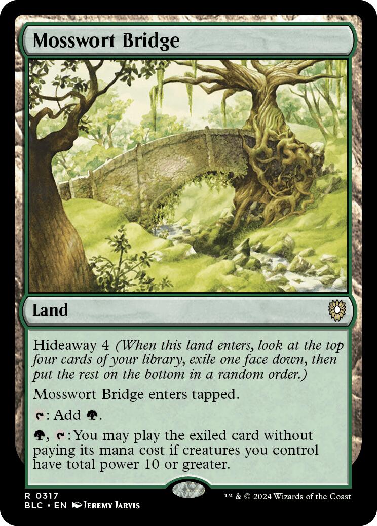 Mosswort Bridge [Bloomburrow Commander] | PLUS EV GAMES 