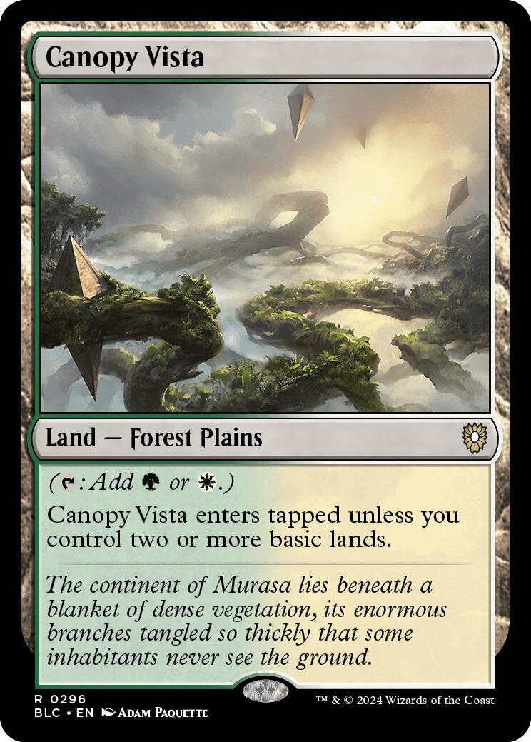 Canopy Vista [Bloomburrow Commander] | PLUS EV GAMES 