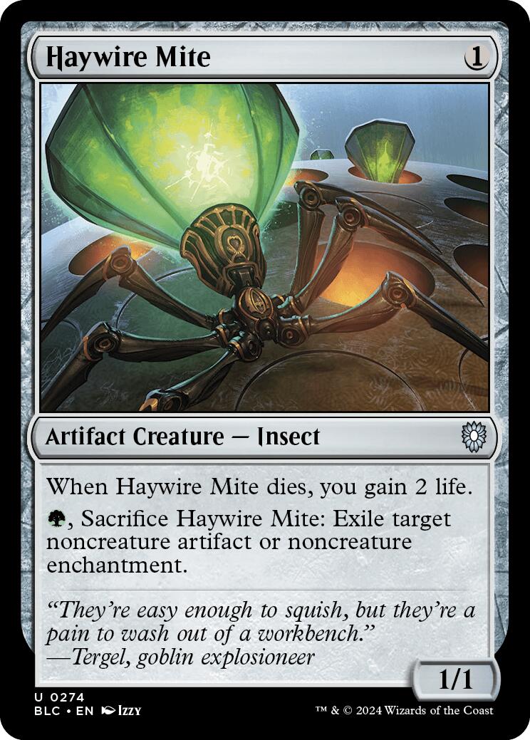 Haywire Mite [Bloomburrow Commander] | PLUS EV GAMES 