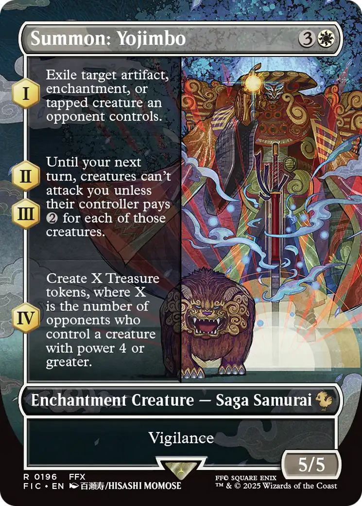 Summon: Yojimbo (Borderless) [FINAL FANTASY Commander] | PLUS EV GAMES 