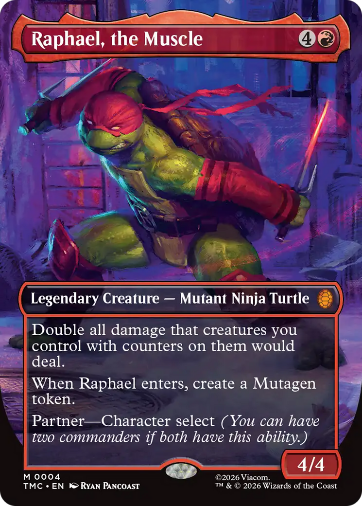 Raphael, the Muscle (Borderless) [Teenage Mutant Ninja Turtles Commander] | PLUS EV GAMES 
