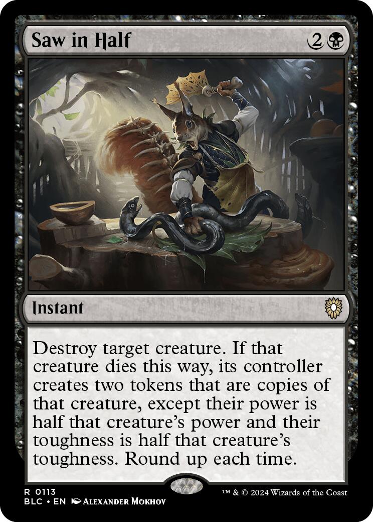 Saw in Half [Bloomburrow Commander] | PLUS EV GAMES 