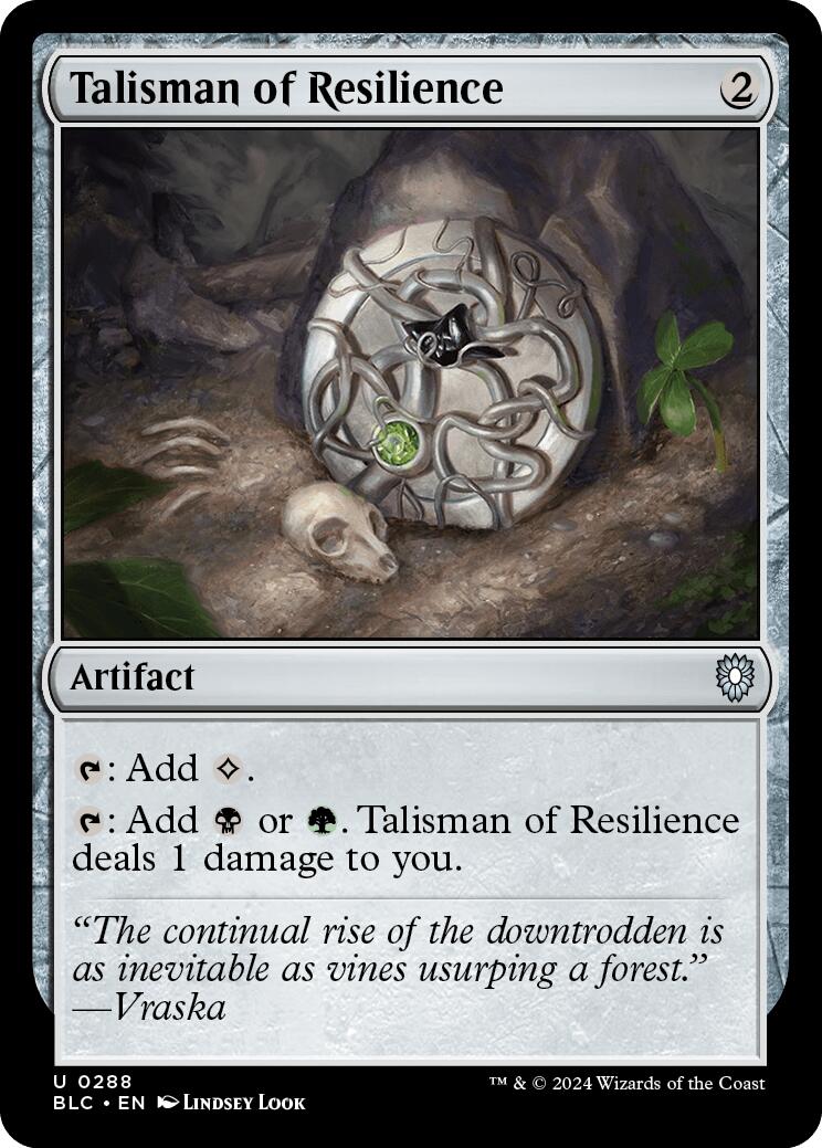Talisman of Resilience [Bloomburrow Commander] | PLUS EV GAMES 
