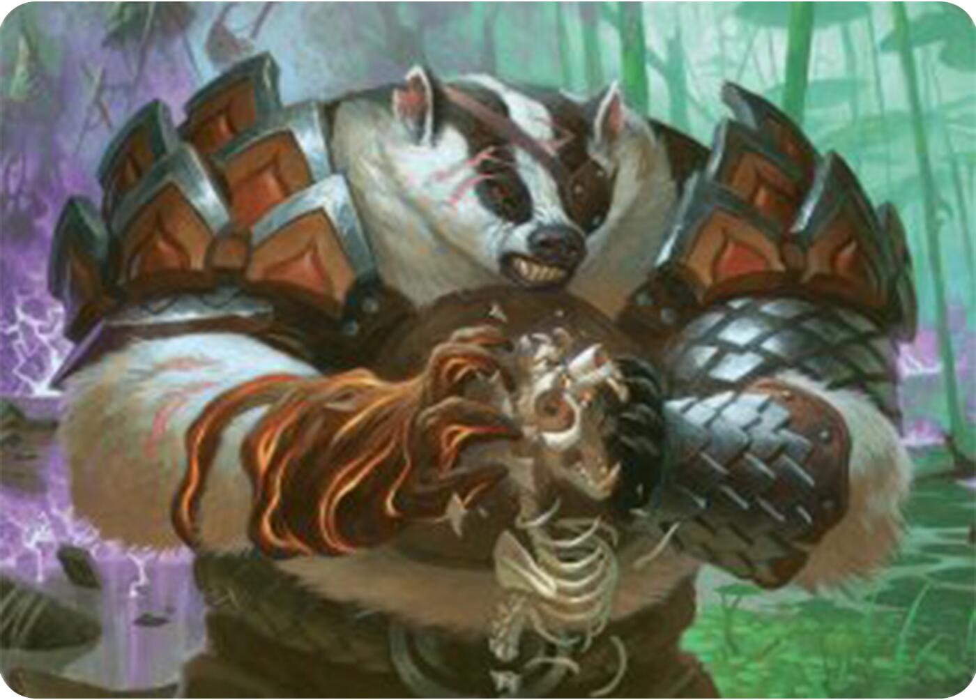 Hugs, Grisly Guardian Art Card [Bloomburrow Art Series] | PLUS EV GAMES 