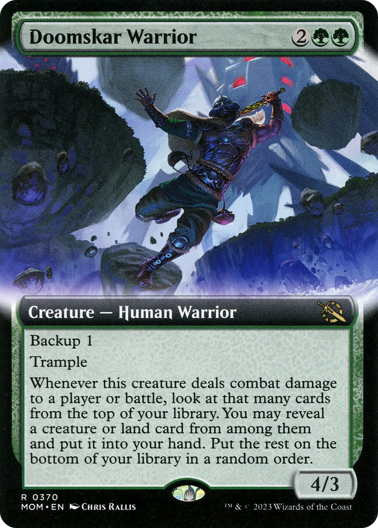 Doomskar Warrior (Extended Art) [March of the Machine] | PLUS EV GAMES 