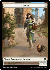 Human // Soldier Double-Sided Token [Bloomburrow Commander Tokens] | PLUS EV GAMES 