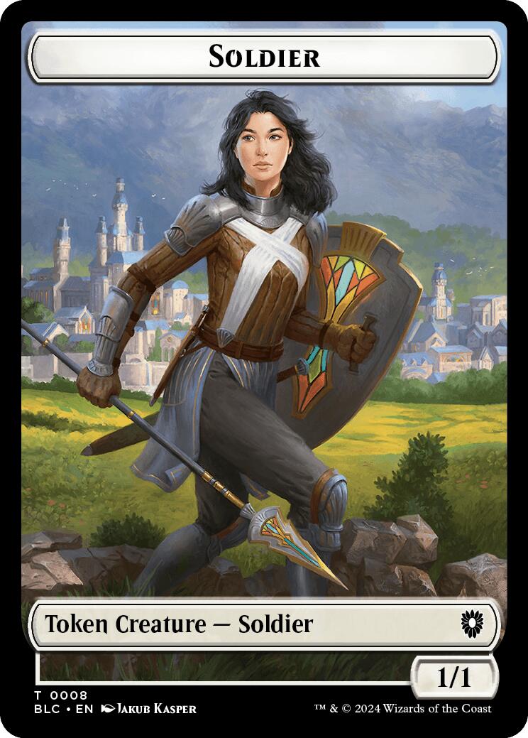 Soldier // Citizen Double-Sided Token [Bloomburrow Commander Tokens] | PLUS EV GAMES 