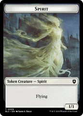 Spirit // Faerie Double-Sided Token [Bloomburrow Commander Tokens] | PLUS EV GAMES 