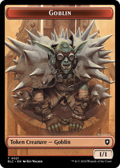 Goblin // Thopter Double-Sided Token [Bloomburrow Commander Tokens] | PLUS EV GAMES 