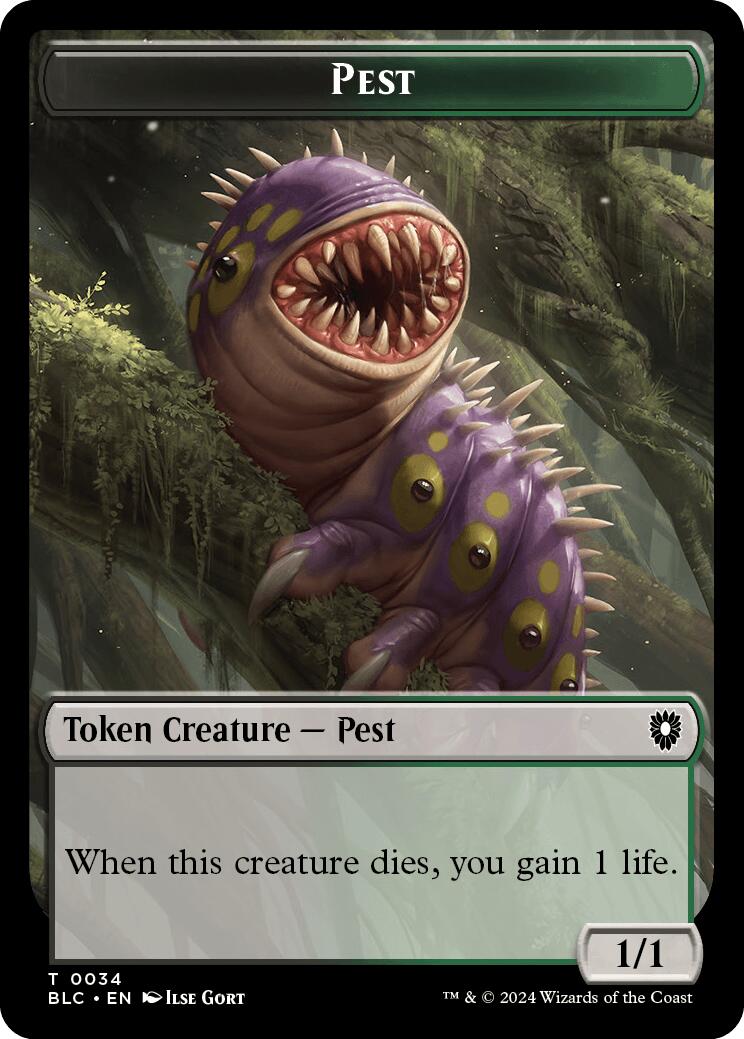 Pest // Shapeshifter Double-Sided Token [Bloomburrow Commander Tokens] | PLUS EV GAMES 