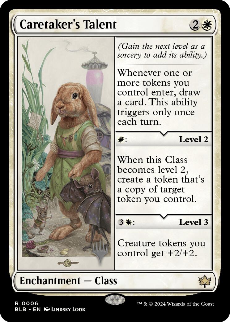 Caretaker's Talent (Promo Pack) [Bloomburrow Promos] | PLUS EV GAMES 