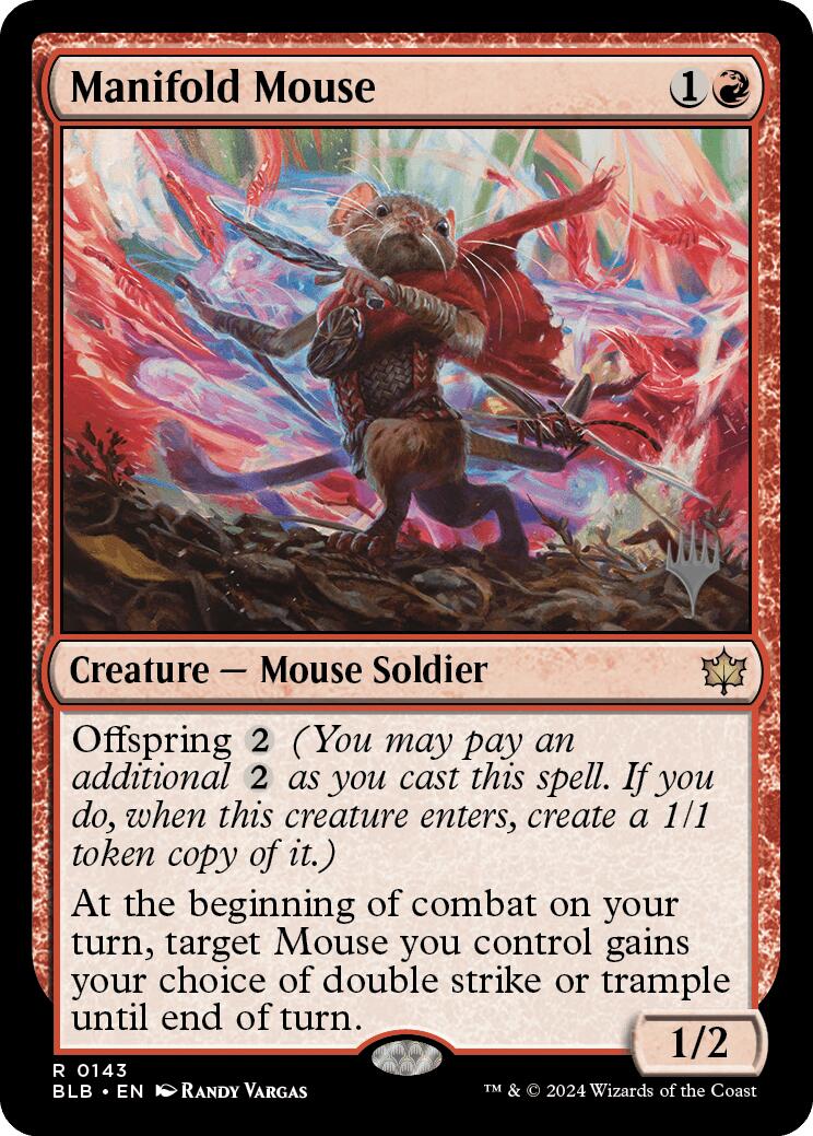 Manifold Mouse (Promo Pack) [Bloomburrow Promos] | PLUS EV GAMES 