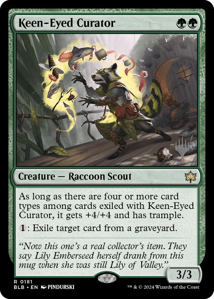 Keen-Eyed Curator (Promo Pack) [Bloomburrow Promos] | PLUS EV GAMES 