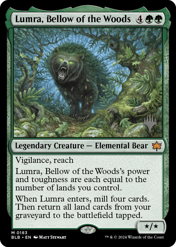 Lumra, Bellow of the Woods (Promo Pack) [Bloomburrow Promos] | PLUS EV GAMES 