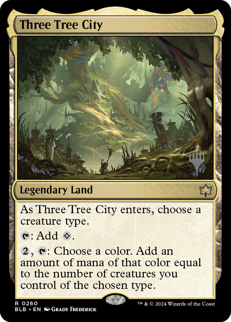 Three Tree City (Promo Pack) [Bloomburrow Promos] | PLUS EV GAMES 