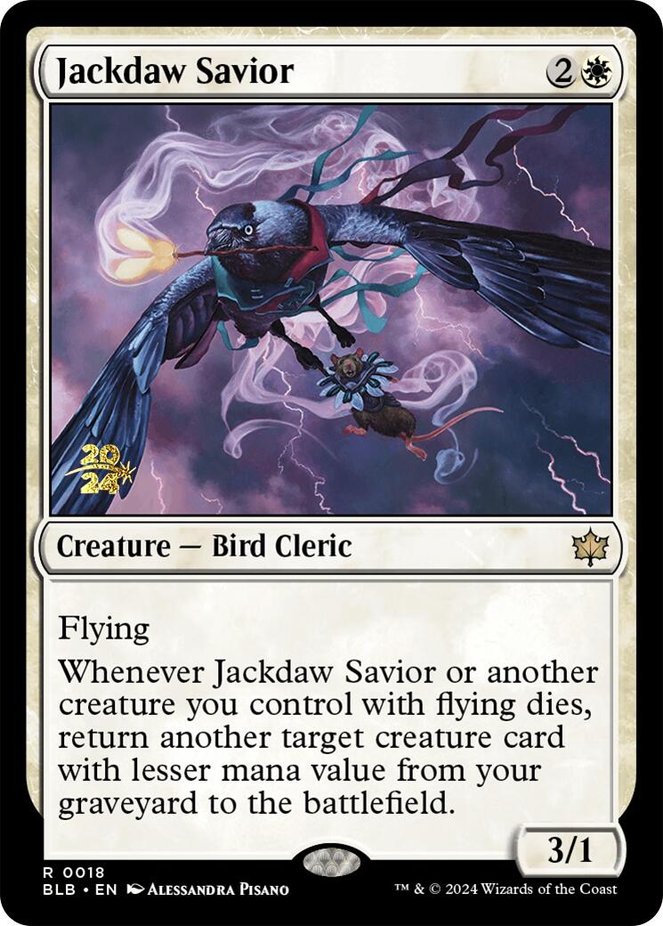 Jackdaw Savior [Bloomburrow Prerelease Promos] | PLUS EV GAMES 