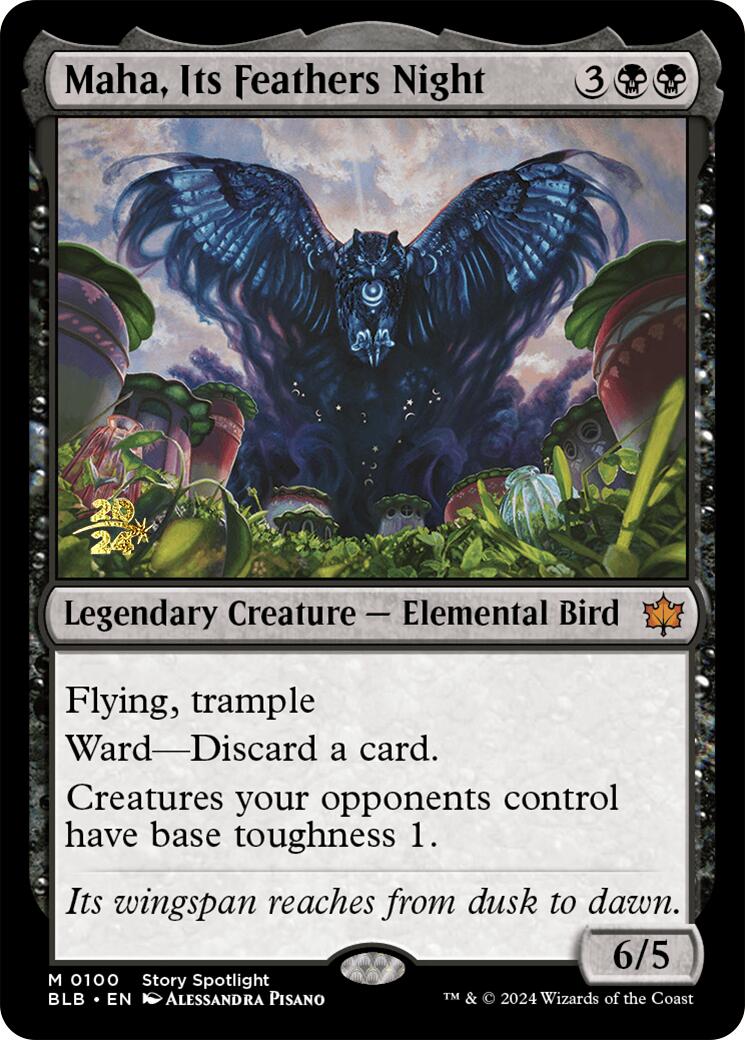 Maha, Its Feather Night [Bloomburrow Prerelease Promos] | PLUS EV GAMES 