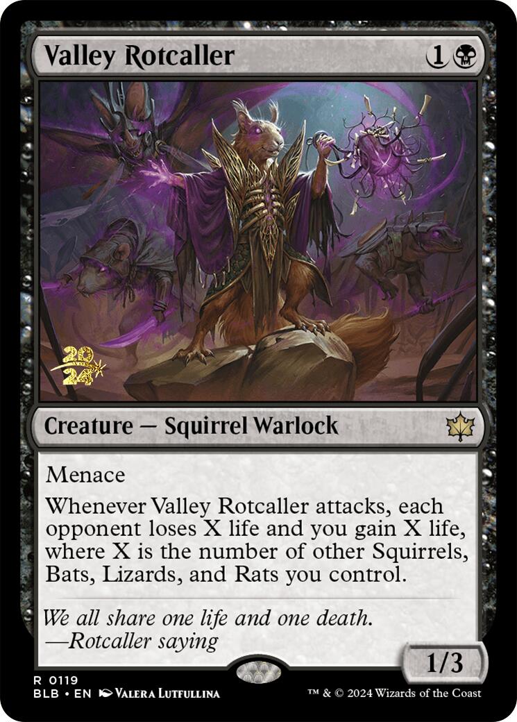 Valley Rotcaller [Bloomburrow Prerelease Promos] | PLUS EV GAMES 