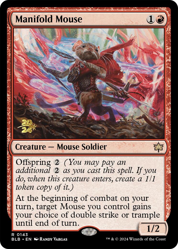 Manifold Mouse [Bloomburrow Prerelease Promos] | PLUS EV GAMES 