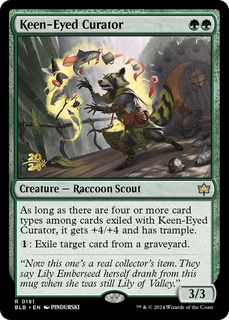 Keen-Eyed Curator [Bloomburrow Prerelease Promos] | PLUS EV GAMES 