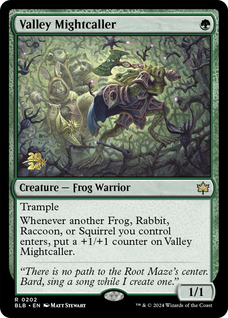 Valley Mightcaller [Bloomburrow Prerelease Promos] | PLUS EV GAMES 