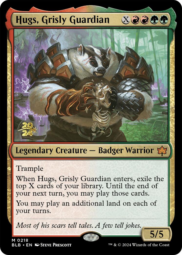 Hugs, Grisly Guardian [Bloomburrow Prerelease Promos] | PLUS EV GAMES 