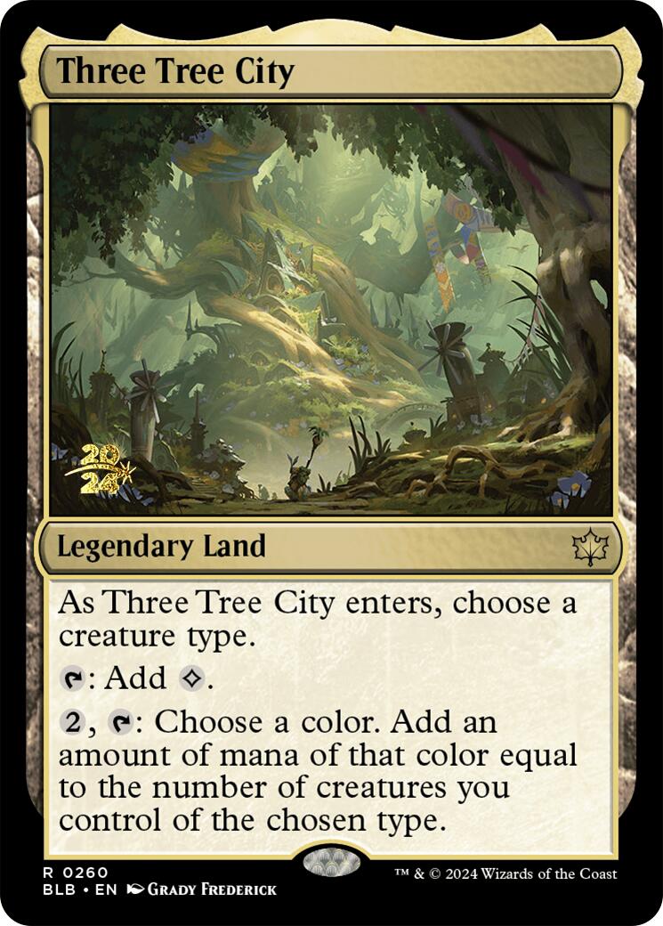 Three Tree City [Bloomburrow Prerelease Promos] | PLUS EV GAMES 