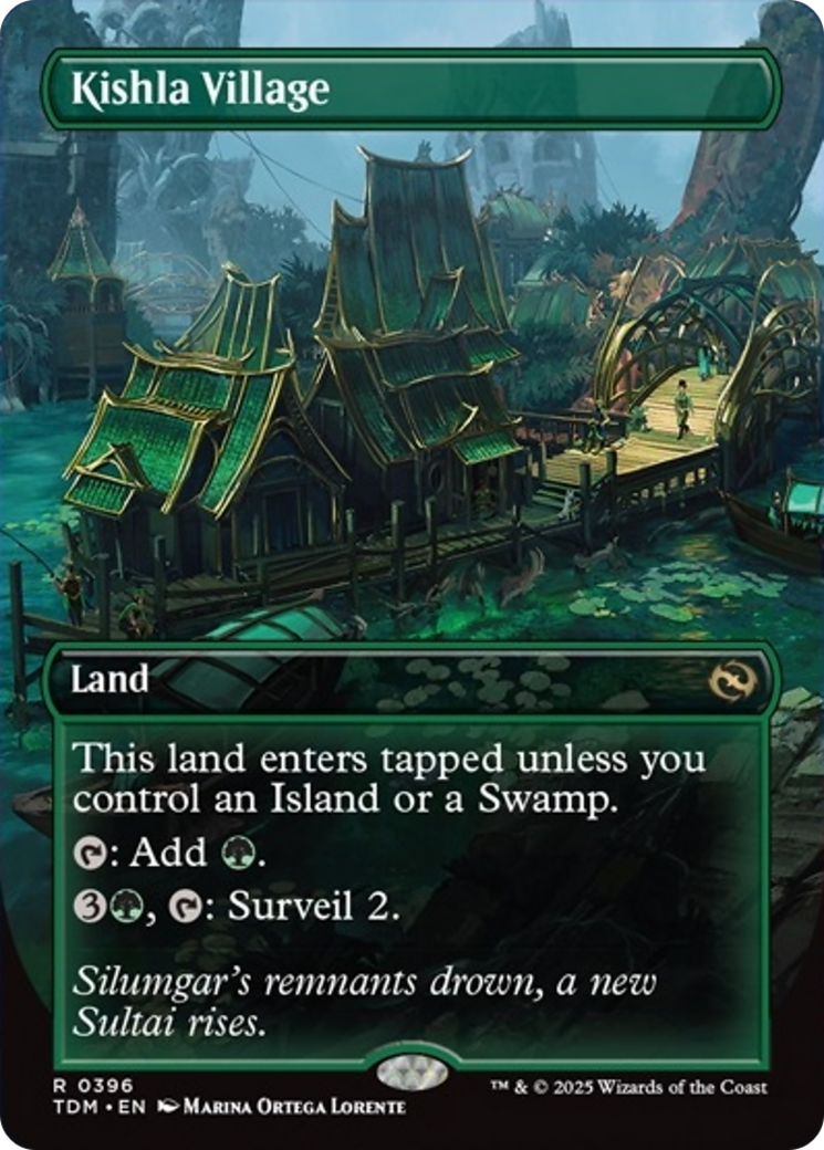 Kishla Village (Borderless) [Tarkir: Dragonstorm] | PLUS EV GAMES 