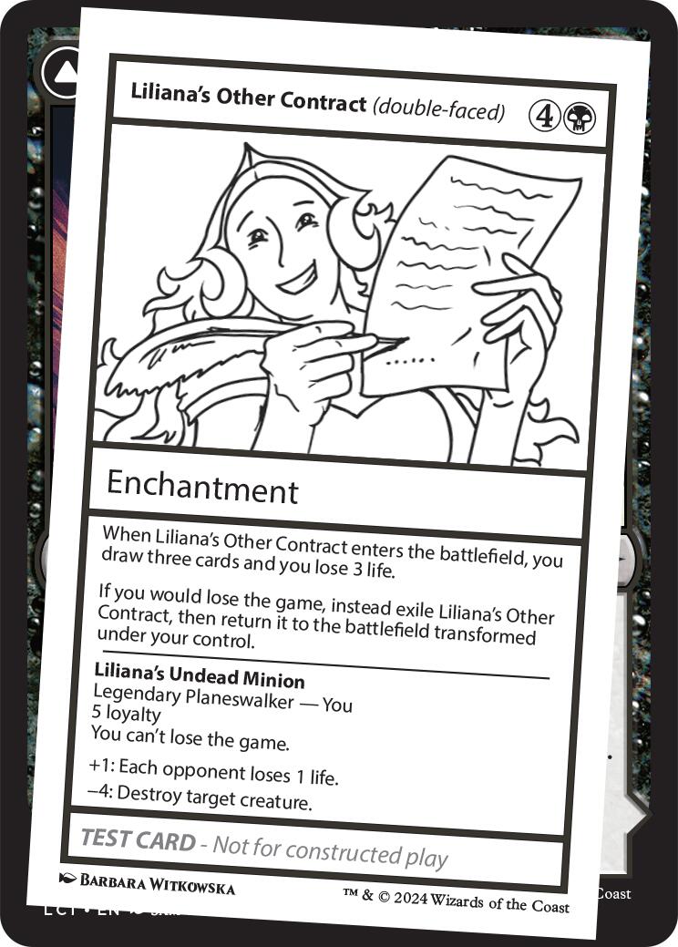 Liliana's Other Contract (double-faced) [Mystery Booster 2 Playtest Cards] | PLUS EV GAMES 