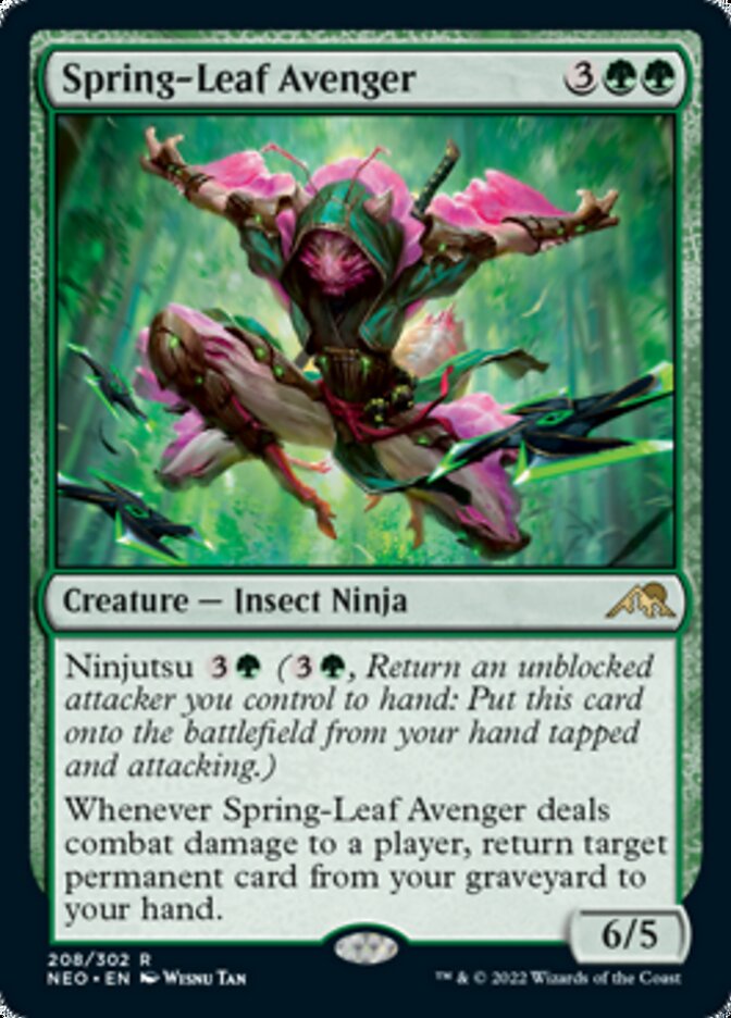 Spring-Leaf Avenger [Kamigawa: Neon Dynasty] | PLUS EV GAMES 