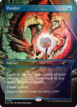 Ponder (1783) (Rainbow Foil) [Secret Lair Drop Series]