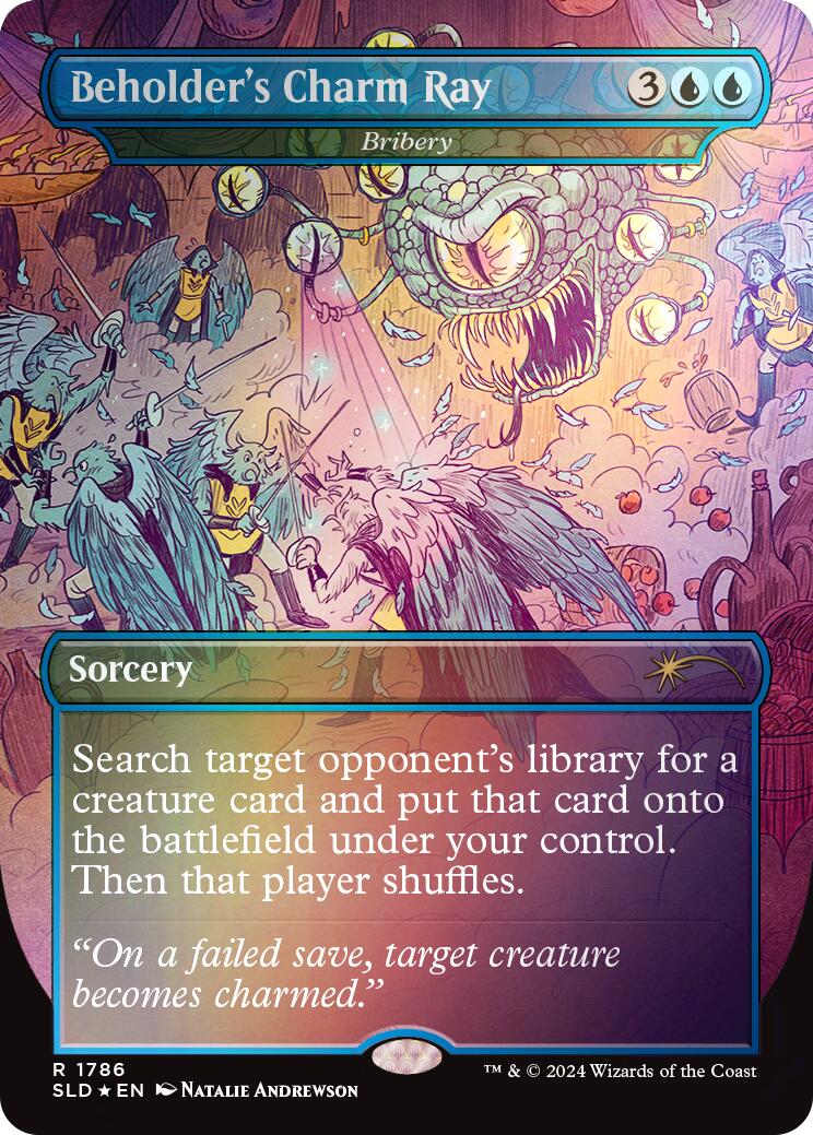 Beholder's Charm Ray - Bribery (Rainbow Foil) [Secret Lair Drop Series] | PLUS EV GAMES 