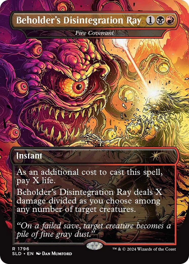 Beholder's Disintegration Ray - Fire Covenant [Secret Lair Drop Series] | PLUS EV GAMES 