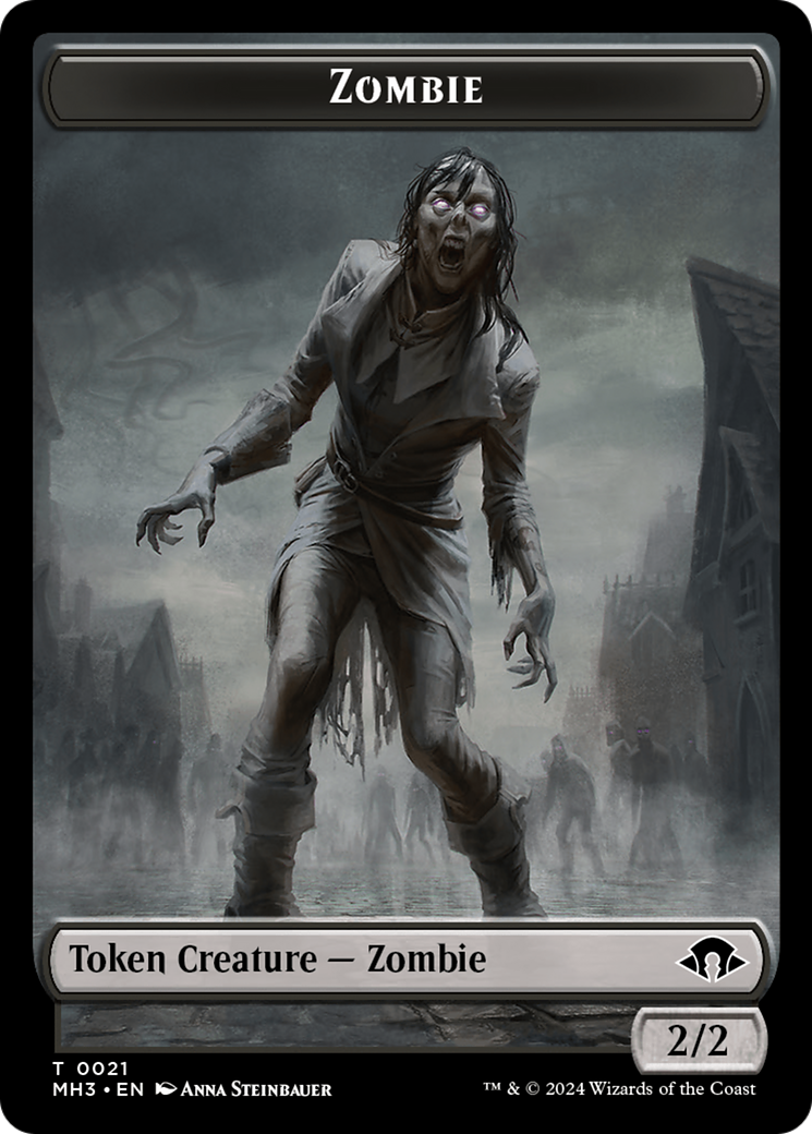 Eldrazi Spawn // Zombie Double-Sided Token [Modern Horizons 3 Tokens] | PLUS EV GAMES 