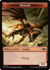 Copy // Dragon (0014) Double-Sided Token [Tarkir: Dragonstorm Commander Tokens] | PLUS EV GAMES 