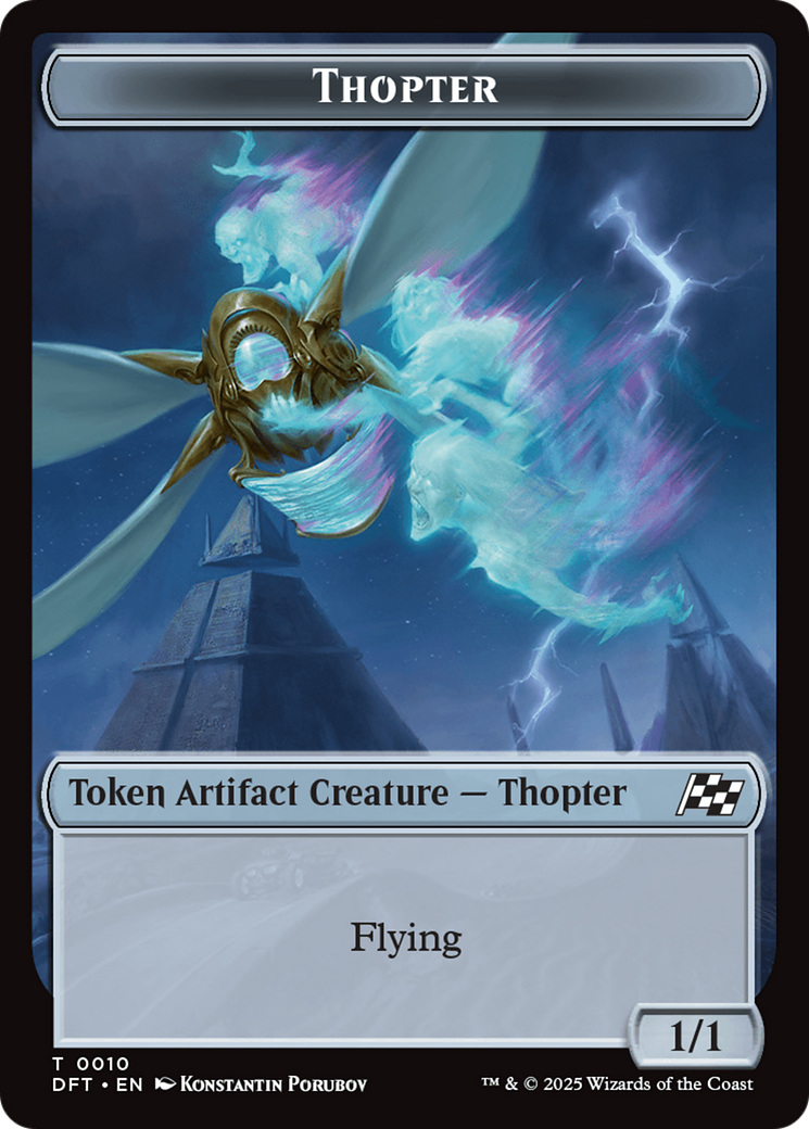 Goblin // Thopter (0010) Double-Sided Token [Aetherdrift Tokens] | PLUS EV GAMES 