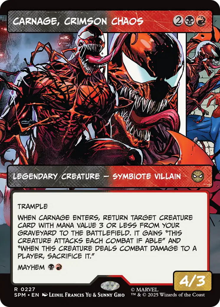 Carnage, Crimson Chaos (Borderless) [Marvel's Spider-Man] | PLUS EV GAMES 