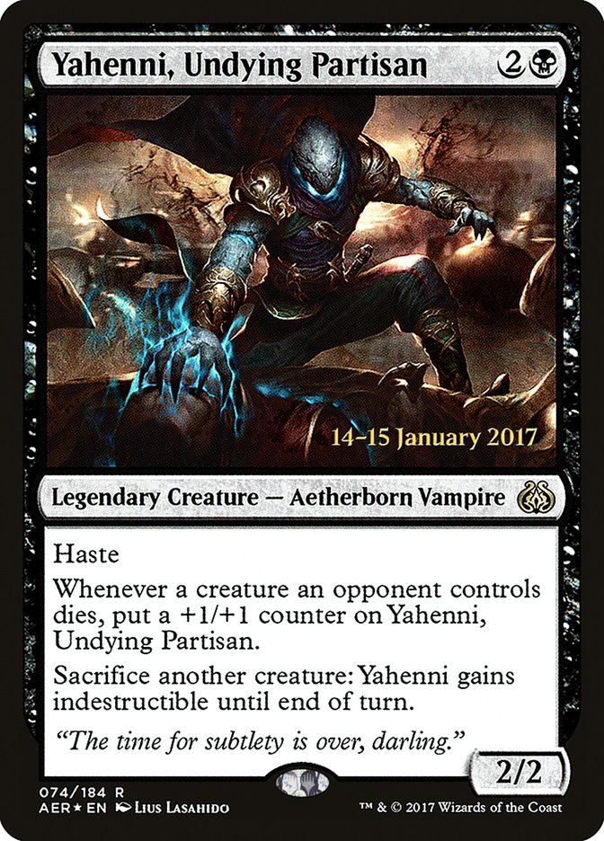 Yahenni, Undying Partisan [Aether Revolt Prerelease Promos] | PLUS EV GAMES 