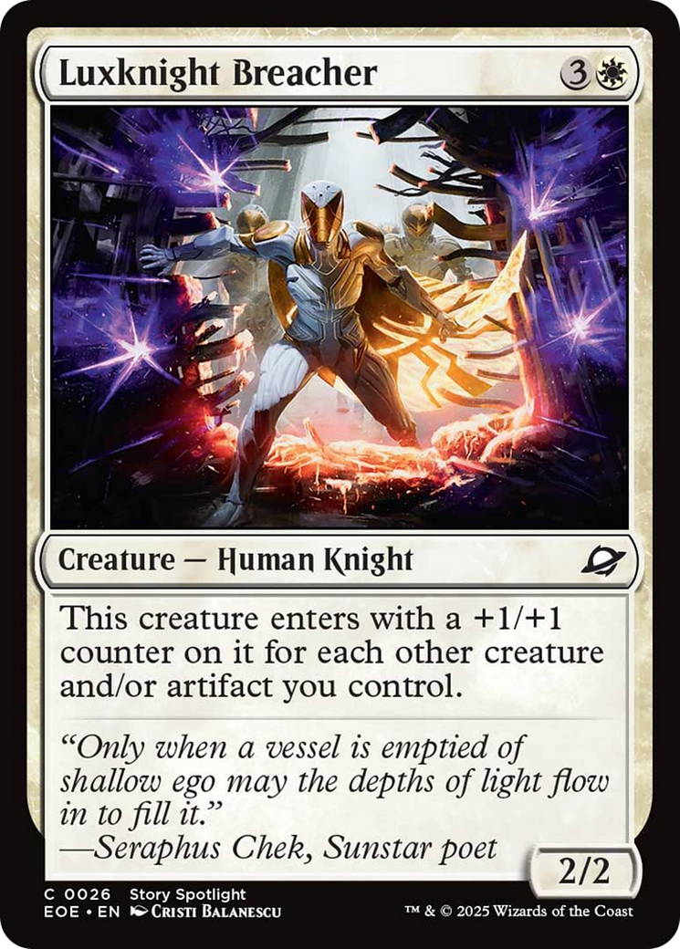 Luxknight Breacher [Edge of Eternities] | PLUS EV GAMES 
